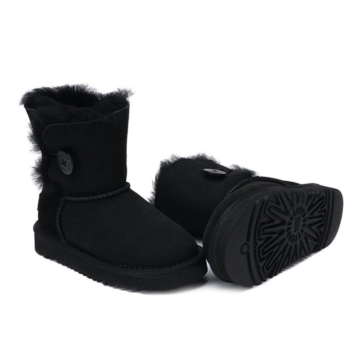 UGG Kids Bailey Button Black