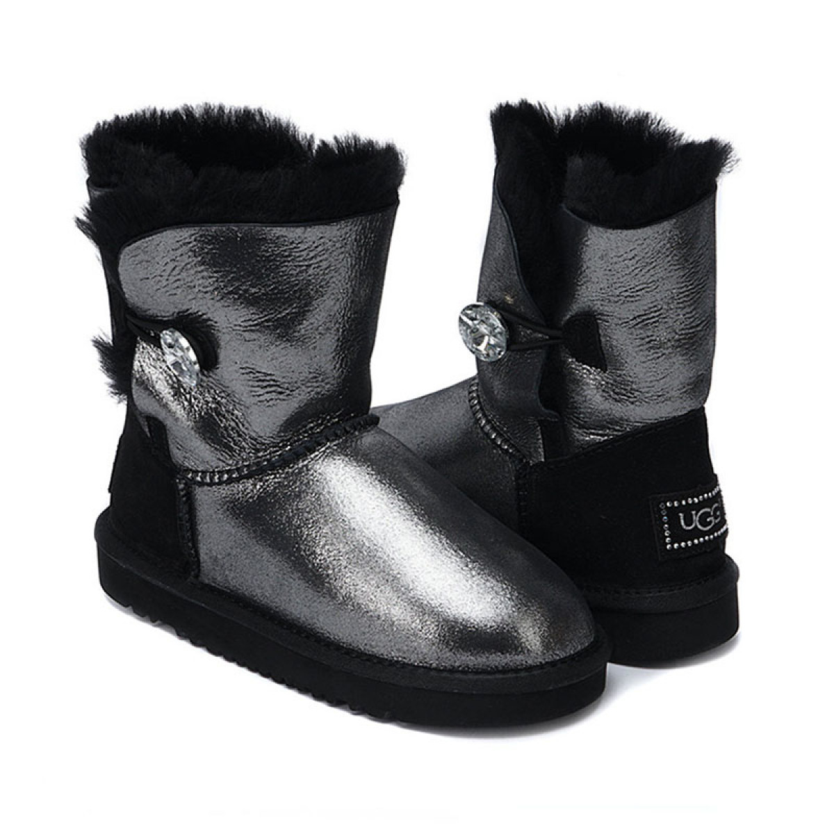 UGG Kids Bailey Bling I Do Black UGG Kids Bailey Bling I Do Black