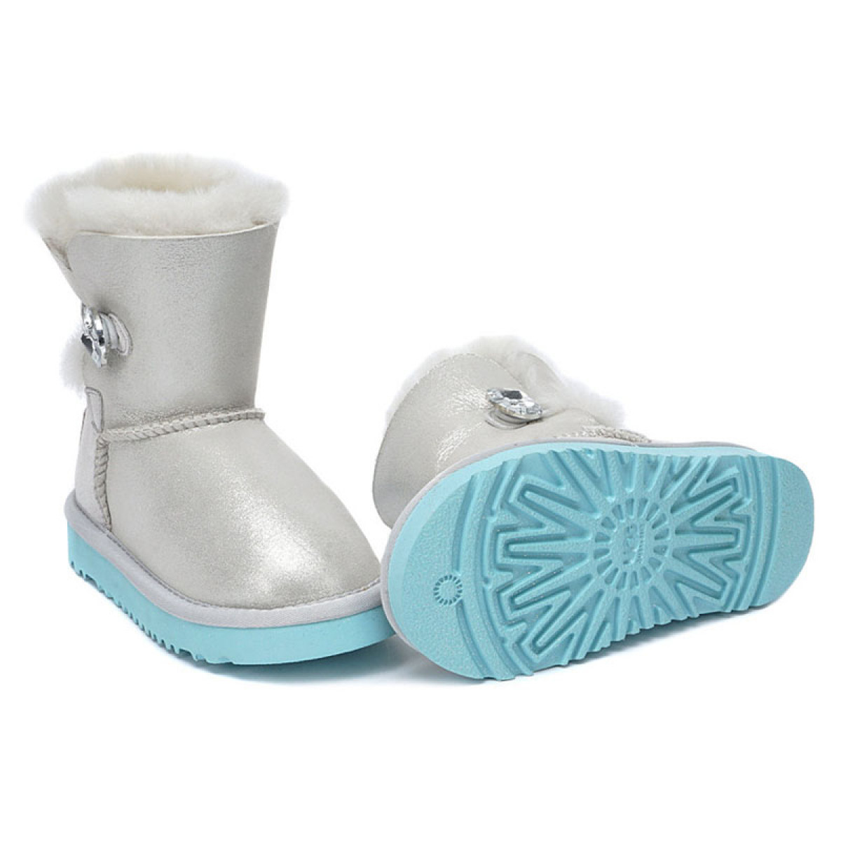 UGG Kids Bailey Bling I Do White