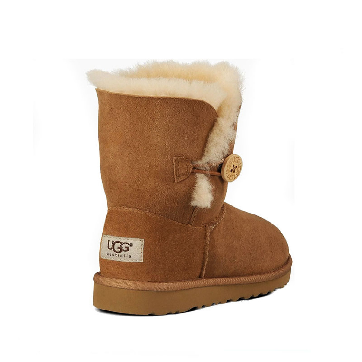 UGG Kids Bailey Button Chestnut UGG Kids Bailey Button Chestnut