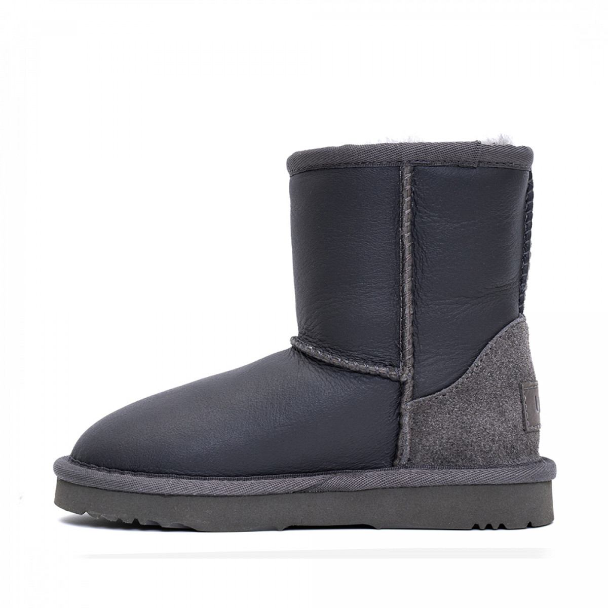 UGG Kids Classic Short Metallic Grey UGG Kids Classic Short Metallic Grey