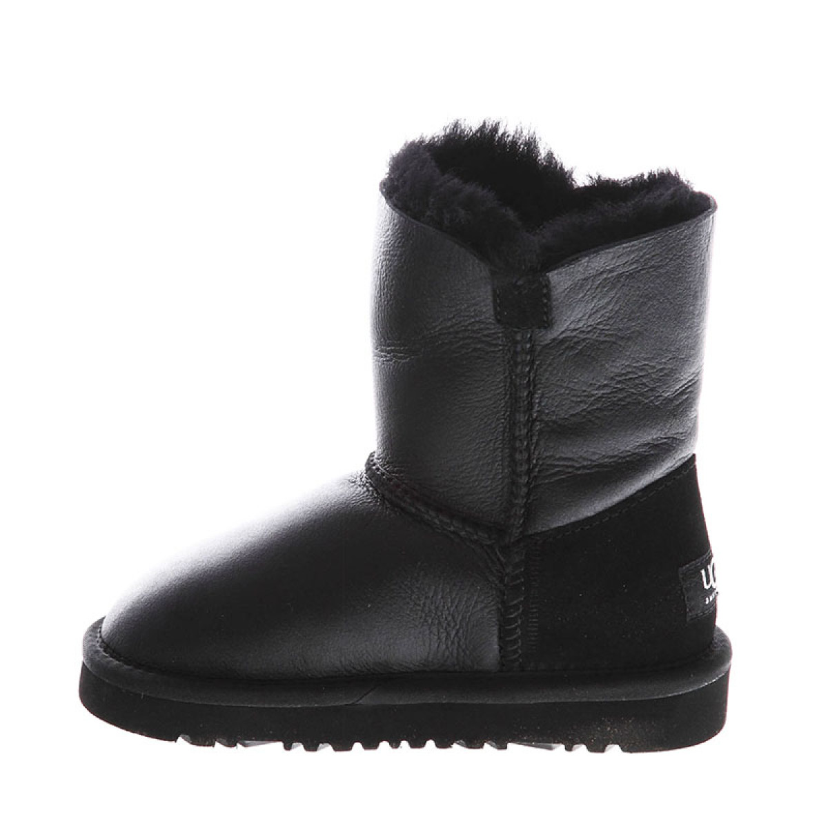 UGG Kids Bailey Button Metallic Black UGG Kids Bailey Button Metallic Black