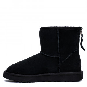 UGG Mens Classic Mini Zip Black UGG Mens Classic Mini Zip Black