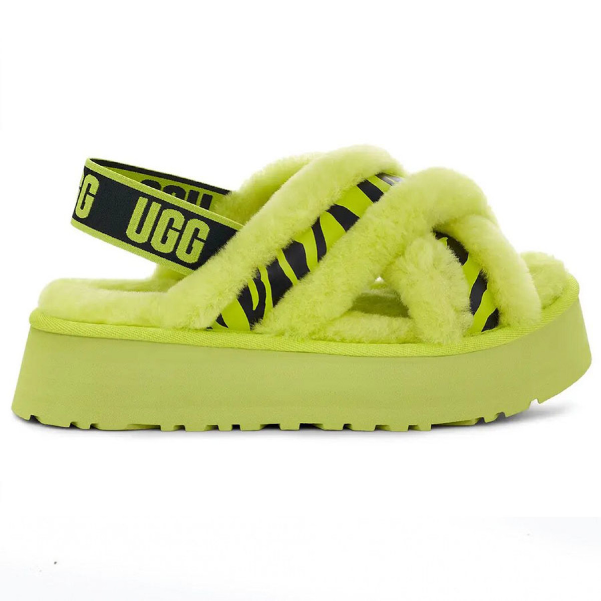 UGG Disco Cross Slide Key Lime UGG Disco Cross Slide Key Lime