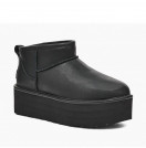 UGG Classic Ultra Mini Platform Leather Black UGG Classic Ultra Mini Platform Leather Black