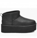 UGG Classic Ultra Mini Platform Leather Black UGG Classic Ultra Mini Platform Leather Black