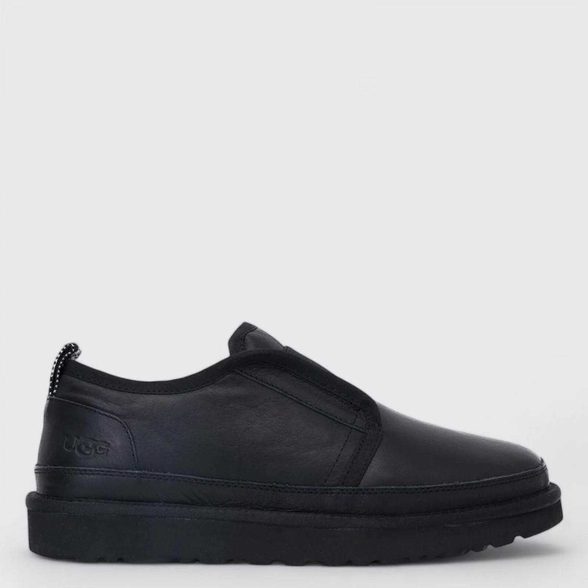 UGG Mens Slippers Flex Leather Black