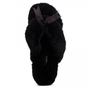 UGG Fluff Flip Flop Black UGG Fluff Flip Flop Black