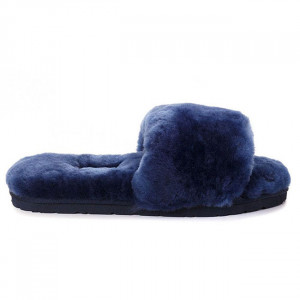 UGG Fluff Slide Slippers Navy Blue UGG Fluff Slide Slippers Navy Blue
