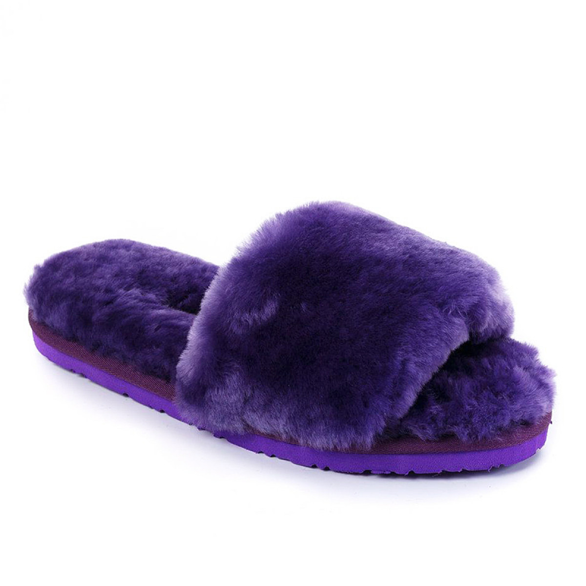 UGG Fluff Slide Slippers Purple UGG Fluff Slide Slippers Purple