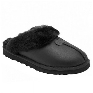 UGG Mens Slippers Scufette Metallic Black UGG Mens Slippers Scufette Metallic Black