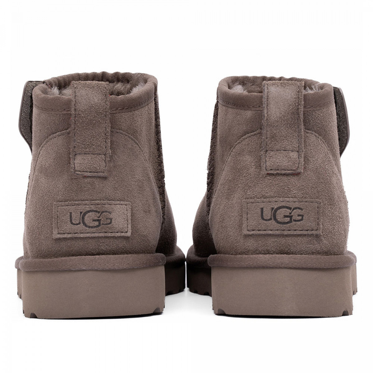 UGG Mens Classic Ultra Mini Zip Boot Smoke