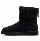 UGG Mens Classic Short Zip II Black