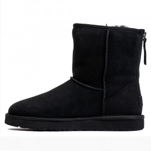 UGG Mens Classic Short Zip II Black UGG Mens Classic Short Zip II Black