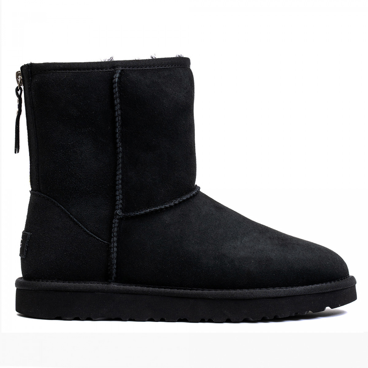 UGG Mens Classic Short Zip II Black