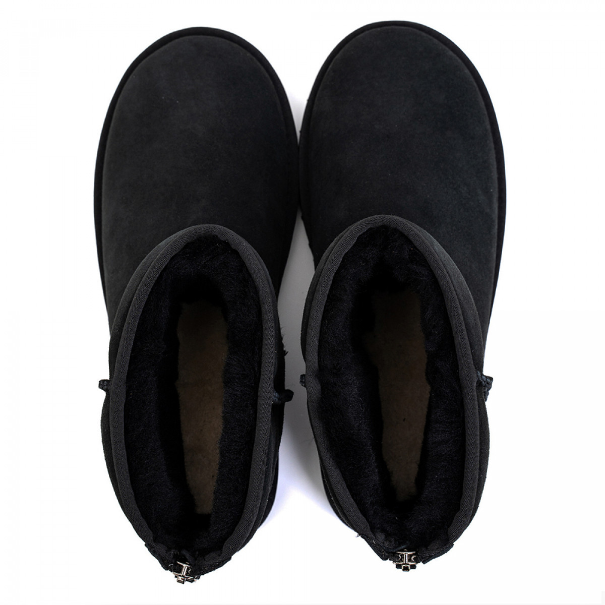 UGG Mens Classic Short Zip II Black