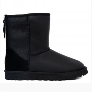 UGG Mens Classic Short Zip II Metallic Black UGG Mens Classic Short Zip II Metallic Black